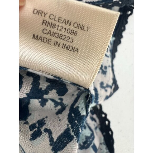 Gypsy XS Halter Top Red Blue Medallion Print Tie-Front Boho Festival Cami - Picture 6 of 10